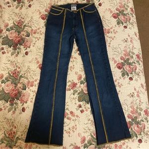 vintage gasoline y2k  70s retro 90s flare jeans